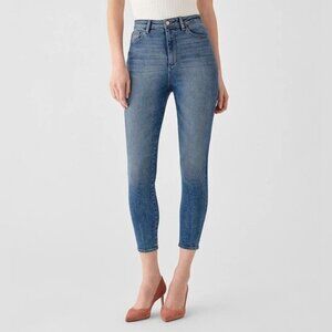 DL1961 Chrissy Cropped Skinny Ultra High Rise Instasculpt Ankle Jeans